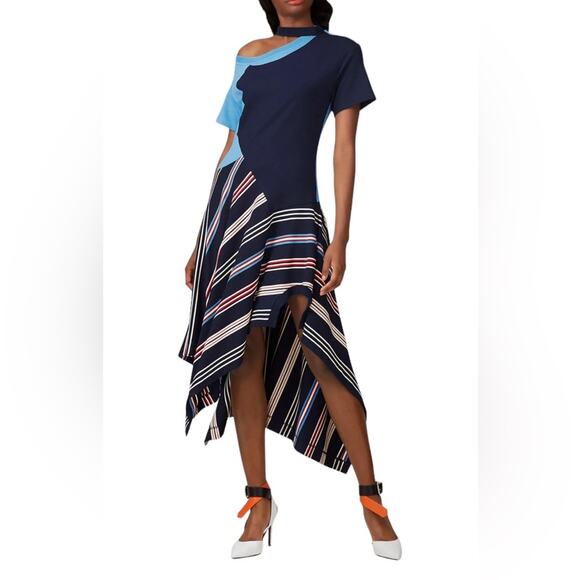 Monse Deconstructed Jersey Tee Dress - Picture 1 of 9